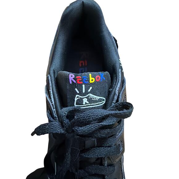 Reebok Men's Trouble Andrew x Reebok Workout Plus Black Multi Size 11 - Picture 8 of 13